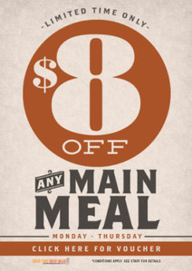 50%OFF Meal Voucher Deals and Coupons