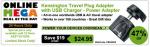 45%OFF Kensington Travel Plug Adapter with USB Charger Deals and Coupons