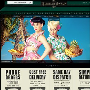 50%OFF Retro, Rockabilly & Alternative Clothing Deals and Coupons