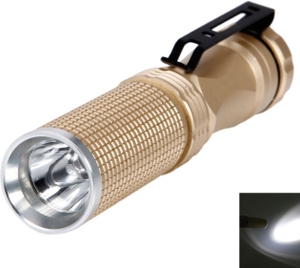 50%OFF 512 CREE 3W 180LM Golden Cree Flashlight Deals and Coupons