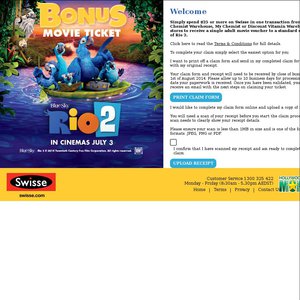FREE Rio 2 movie voucher Deals and Coupons