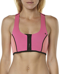 20%OFF Front Zip Bikini Top - Pink Melon Deals and Coupons