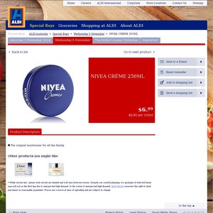 50%OFF Nivea Creme 250ml  Deals and Coupons