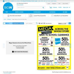 50%OFF Big W Laptops, Printers, Backpacks, Inks Deals and Coupons