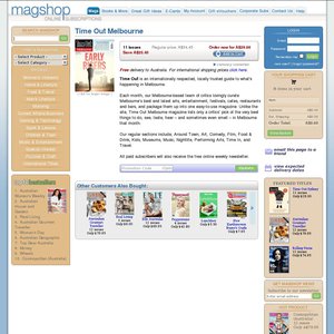 50%OFF Time Out Melbourne magazine subscription Deals and Coupons