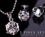50%OFF 3pc Set w/ Swarovski-Cut Crystal Deals and Coupons