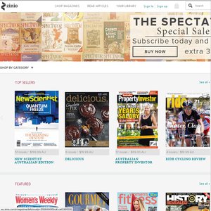 40%OFF ANY Zinio Magazine Subscription, Deals and Coupons