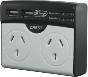 50%OFF Crest 2 Outlet Surge Protector USB Deals and Coupons