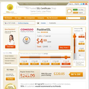 50%OFF PositiveSSL Certificate Deals and Coupons