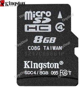 50%OFF  8GB Class 4 Kingston Micro SD Card TF Card Deals and Coupons