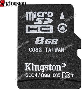 50%OFF 8GB Class 4 Kingston Micro SD Card TF Card Deals and Coupons