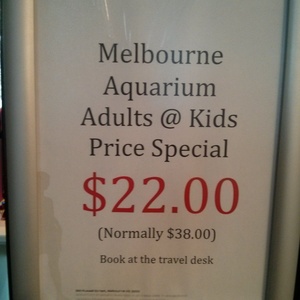 50%OFF Melbourne Aquarium ticket Deals and Coupons