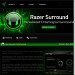 FREE Razer Surround Software for Windows Deals and Coupons