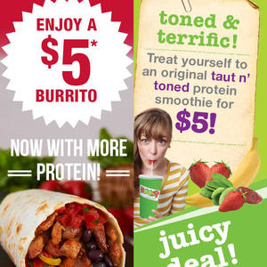 50%OFF Burrito from Salsas Deals and Coupons