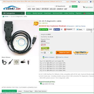 50%OFF VAG 12.10.3 Diagnostic Cable Deals and Coupons