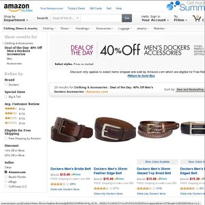 40%OFF Dockers Accessories Deals and Coupons