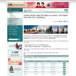 50%OFF Flights from Australian Cities to London Deals and Coupons