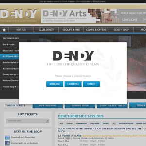 50%OFF Dendy Cinemas Deals and Coupons