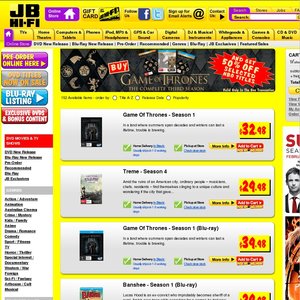 50%OFF Selected HBO Titles , Game of Thrones Season 3 in 1 Deals and Coupons