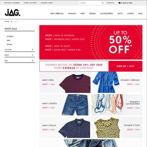 70%OFF JAG apparels  Deals and Coupons