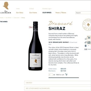 50%OFF Peter Lehmann Drawcard Shiraz Deals and Coupons