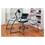 50%OFF Glass L Shaped Desk deals Deals and Coupons