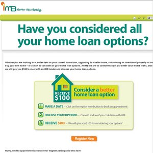 50%OFF IMB home loan offer Deals and Coupons