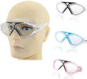 50%OFF Large Vision Antifog Adjustable Swimming Goggles Swim Glasses UV Protection Deals and Coupons