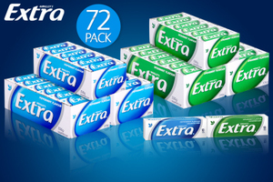 50%OFF 72 X Wrigley Extra Gum 10-Piece 14g Deals and Coupons