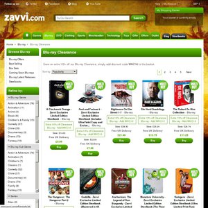 10%OFF Zavvi Blu-Ray Deals and Coupons