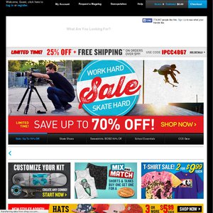 25%OFF CCS Skate Shoes & Clothing Deals and Coupons