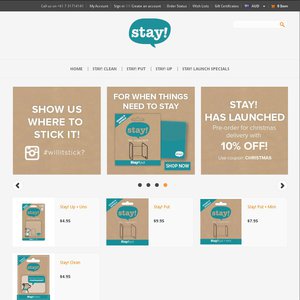 15%OFF Stay! Adhesive products Deals and Coupons