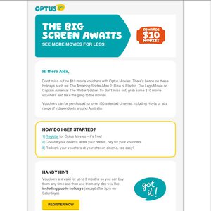 50%OFF Movie Vouchers  Deals and Coupons