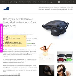 50%OFF Hibermate Sleep Mask - Dark Navy  Deals and Coupons