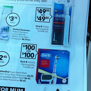 50%OFF Oral-B Professional Care IQ5000 Triumph Power Toothbrush Deals and Coupons