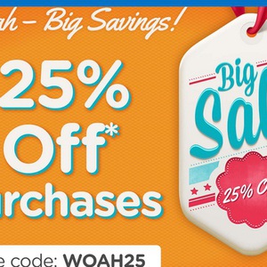 25%OFF Any Purchases Deals and Coupons