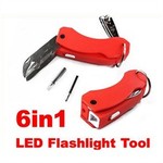 50%OFF 6 In1 Multifunction Tool with LED Flashlight Deals and Coupons