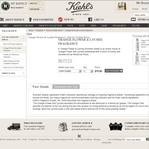 50%OFF KIEHL'S Aromatic Blends Eau de Toilette 100ml , KIEHL'S items Deals and Coupons