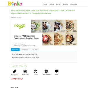 FREE new signature range’ Froyo Deals and Coupons