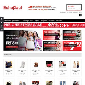 20%OFF EchoPaul.com items Deals and Coupons