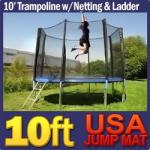 45%OFF 10ft Outdoor Trampoline with Safety Net Deals and Coupons