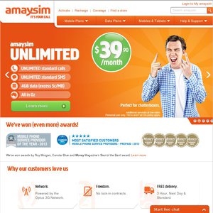 50%OFF Amaysim Unlimited Sim Pack Deals and Coupons