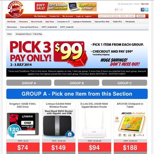 50%OFF Pick 3 Items from Shopping Express Deals and Coupons