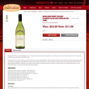 50%OFF Mount Pleasant Cellar Aged Semillon 2007 wine Deals and Coupons