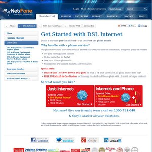 50%OFF Mynetfone naked dsl Deals and Coupons