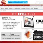 50%OFF Lenovo 10.1inch 16GB 3G Thinkpad Tablet Deals and Coupons
