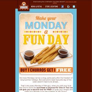 50%OFF Bugof Churro Deals and Coupons