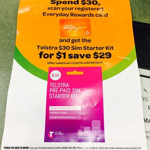 50%OFF Telstra Starter Kit, EDR card Deals and Coupons