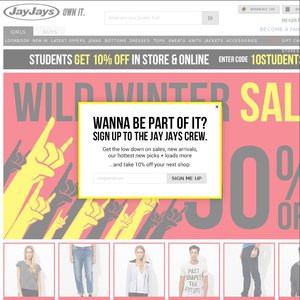 50%OFF clothing from Jay Jays Deals and Coupons