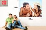 50%OFF 1 Metre x 3/4 Metre Personalized Full Colour Canvas Print from FABNESS  Deals and Coupons